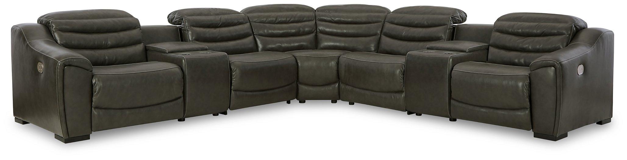 Center Line Power Reclining Sectional Sectional Ashley Furniture