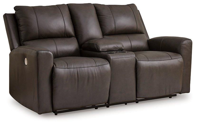 Boxmere Power Reclining Loveseat with Console Loveseat Ashley Furniture