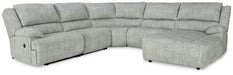 McClelland Reclining Sectional with Chaise Sectional Ashley Furniture