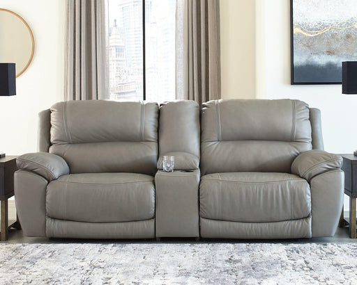 Dunleith 3-Piece Power Reclining Sectional Loveseat with Console Loveaseat Ashley Furniture