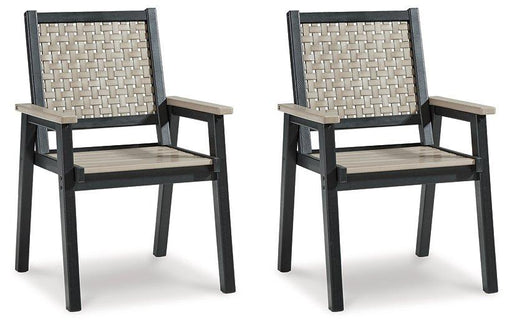 Mount Valley Arm Chair (set Of 2) Outdoor Dining Chair Ashley Furniture