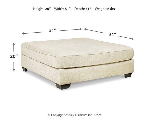 Rawcliffe Oversized Accent Ottoman Ottoman Ashley Furniture