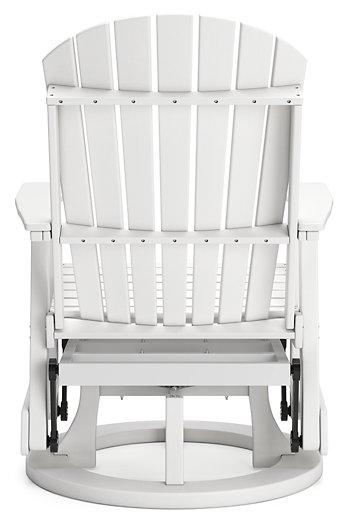 Hyland wave Outdoor Swivel Glider Chair Outdoor Dining Chair Ashley Furniture