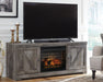 Wynnlow 63" TV Stand with Electric Fireplace TV Stand Ashley Furniture