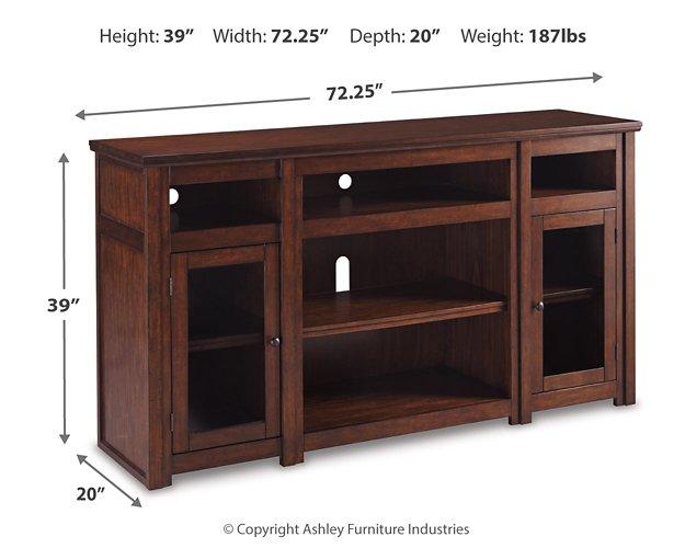 Harpan 72" TV Stand with Electric Fireplace TV Stand Ashley Furniture