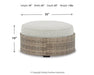 Calworth Outdoor Ottoman with Cushion Outdoor Ottoman Ashley Furniture