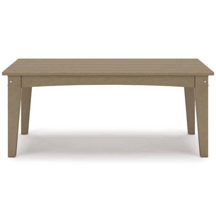 Hyland wave Outdoor Coffee Table Outdoor Cocktail Table Ashley Furniture