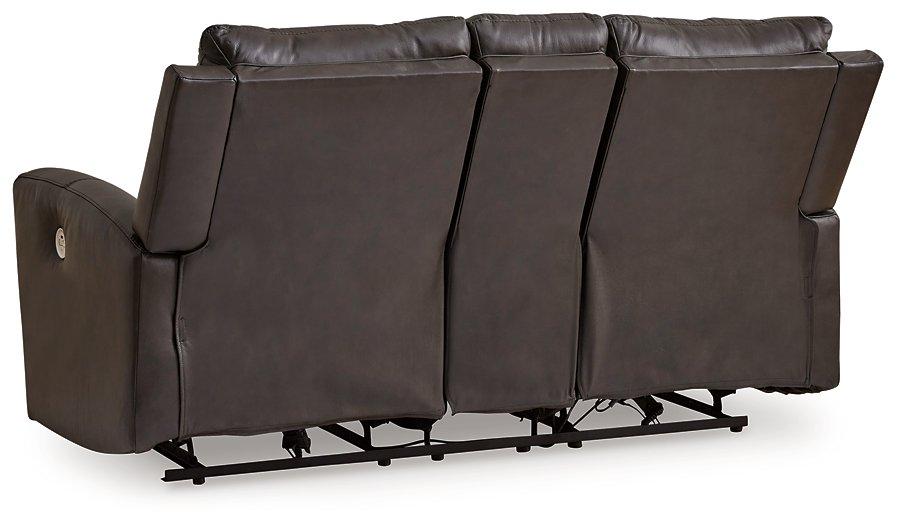 Boxmere Power Reclining Loveseat with Console Loveseat Ashley Furniture