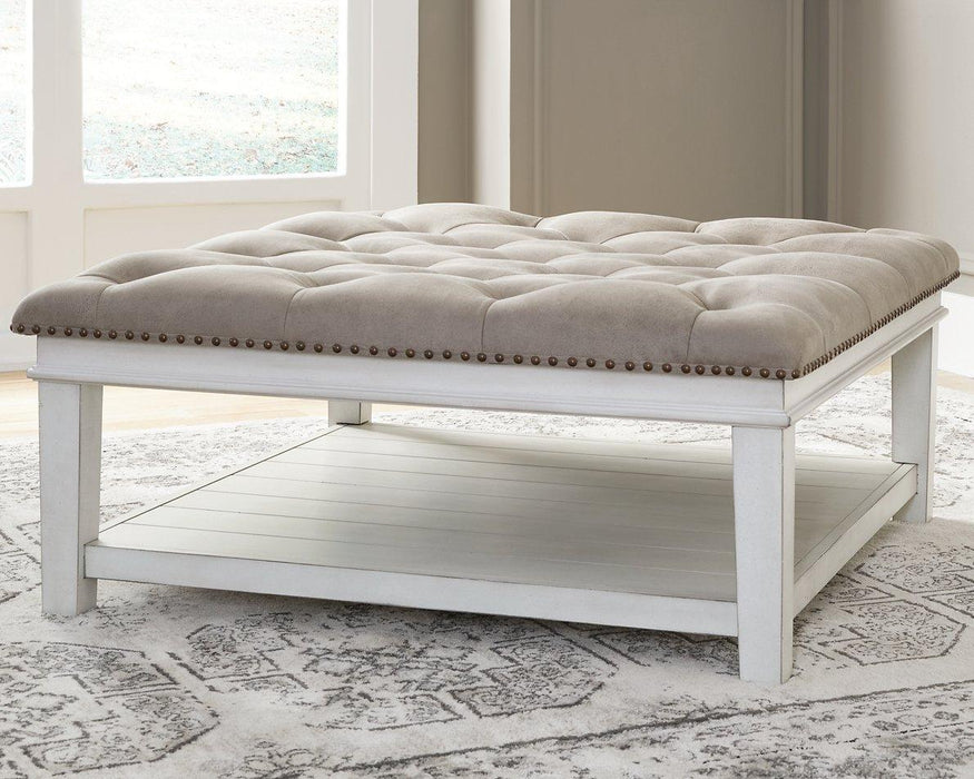 Kanwyn Upholstered Ottoman Coffee Table Cocktail Table Ashley Furniture