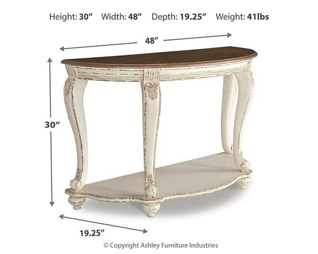 Realyn Sofa Table Sofa Table Ashley Furniture