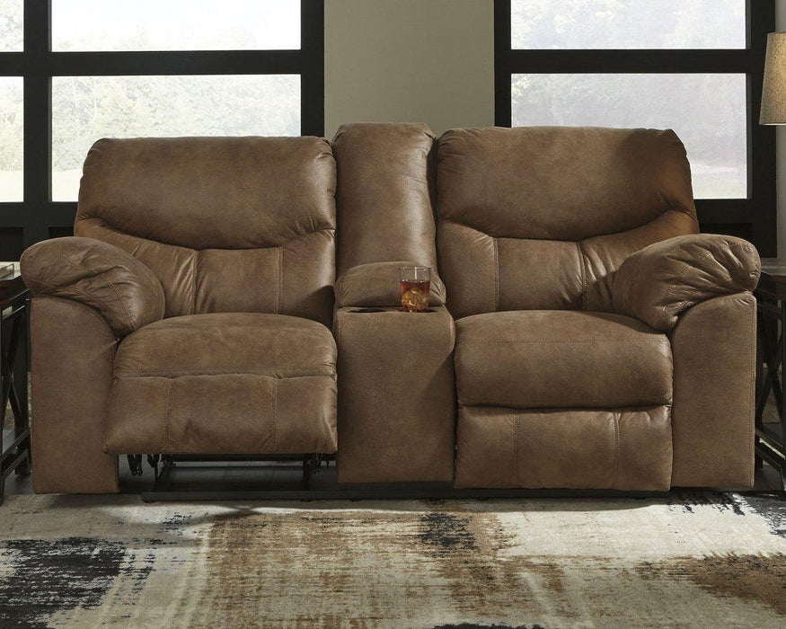 Boxberg Reclining Loveseat with Console Loveseat Ashley Furniture