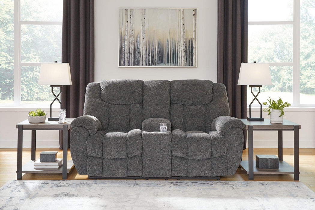 Foreside Reclining Loveseat with Console Loveseat Ashley Furniture