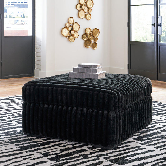 Midnight-Madness Oversized Accent Ottoman Ottoman Ashley Furniture