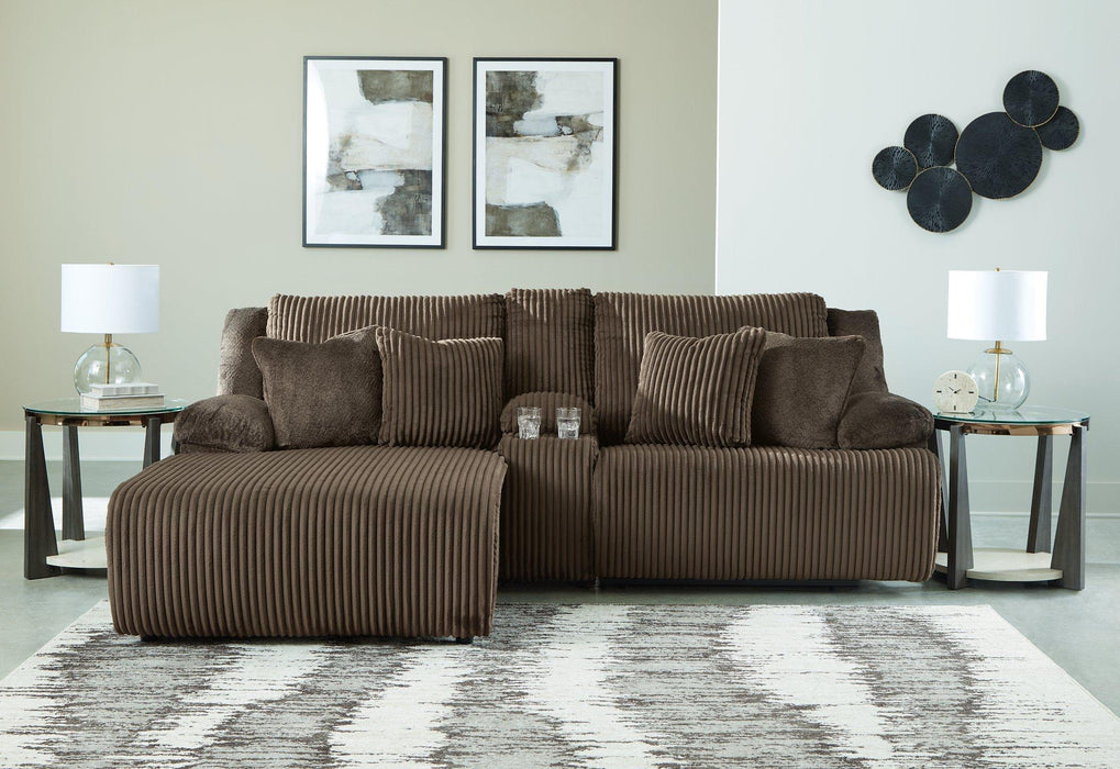 Top Tier Reclining Sectional Sofa with Chaise Chofa Ashley Furniture