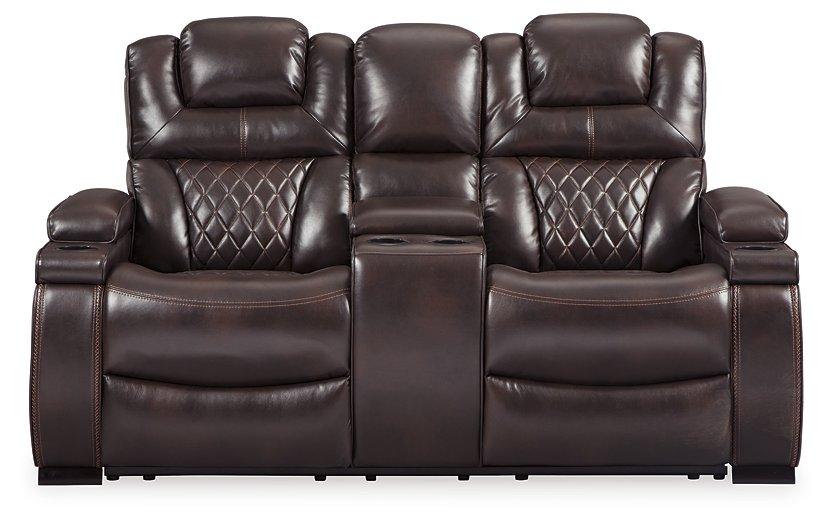 Warnerton Power Reclining Loveseat with Console Loveseat Ashley Furniture