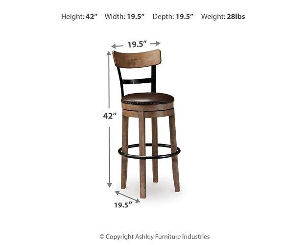 Pinnadel Bar Height Bar Stool Barstool Ashley Furniture