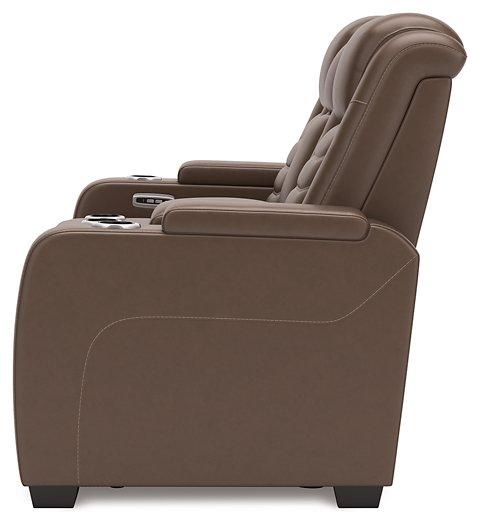 High Impact Power Reclining Loveseat with Console Loveseat Ashley Furniture