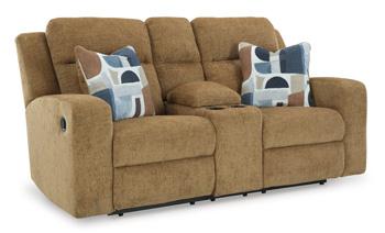 Kanlow Reclining Loveseat with Console Loveseat Ashley Furniture