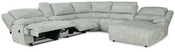 McClelland Reclining Sectional with Chaise Sectional Ashley Furniture