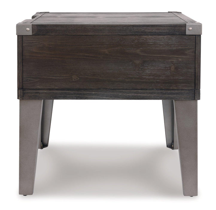 Todoe End Table with USB Ports & Outlets End Table Ashley Furniture