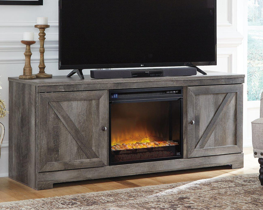 Wynnlow 63" TV Stand with Electric Fireplace TV Stand Ashley Furniture