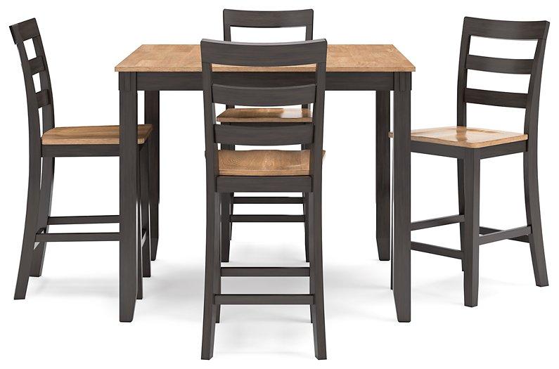 Gesthaven Counter Height Dining Table and 4 Barstools (Set of 5) Counter Height Table Ashley Furniture