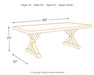 Beachcroft Dining Table with Umbrella Option Outdoor Dining Table Ashley Furniture