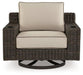 Coastline Bay Outdoor Swivel Lounge with Cushion Outdoor Seating Ashley Furniture