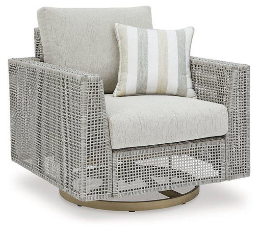 Seton Creek Outdoor Swivel Lounge with Cushion Outdoor Seating Ashley Furniture