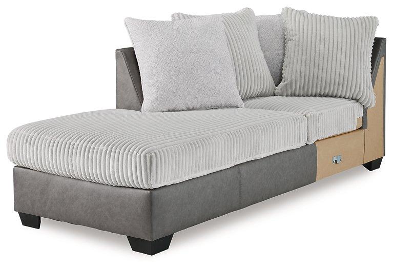 Clairette Court Sectional with Chaise Sectional Ashley Furniture