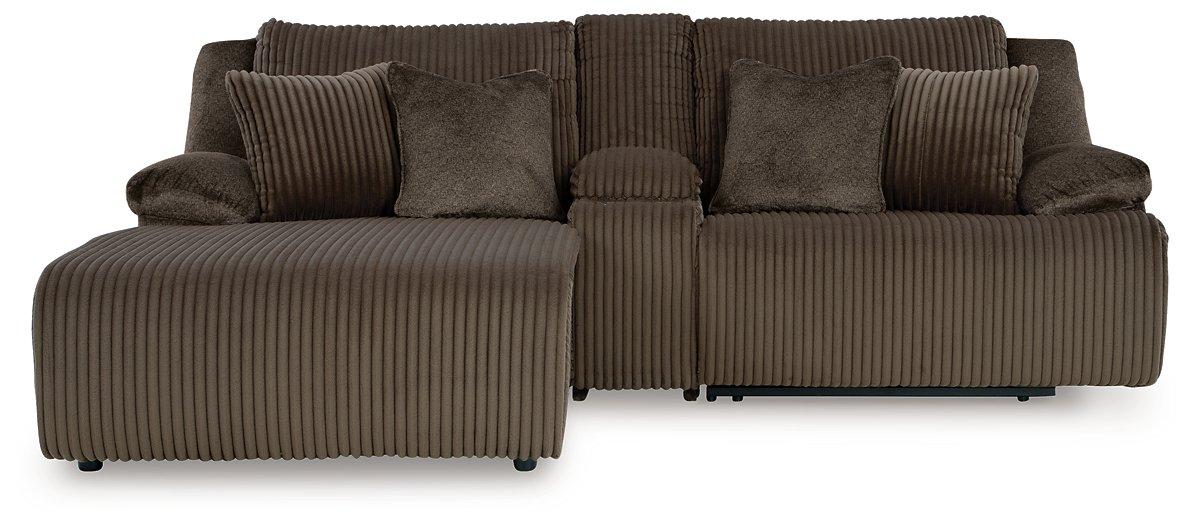 Top Tier Reclining Sectional Sofa with Chaise Chofa Ashley Furniture