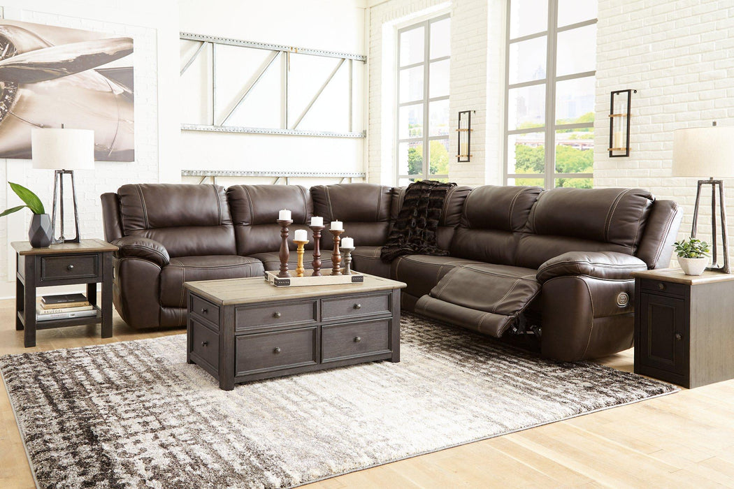 Dunleith Power Reclining Sectional Sectional Ashley Furniture