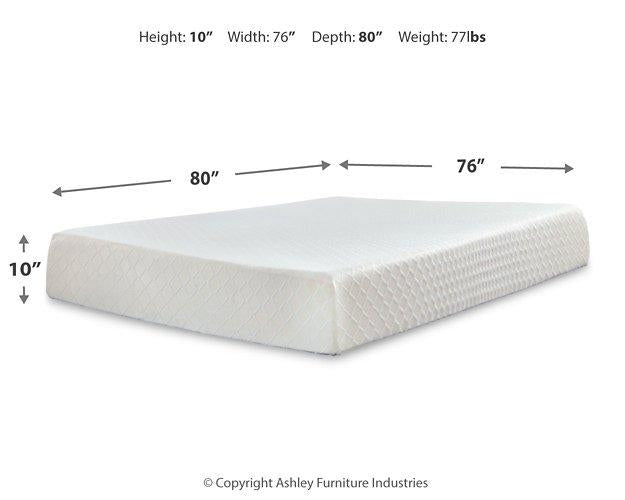 10 Inch Chime Memory Foam Mattress Set Mattress Set Ashley Furniture