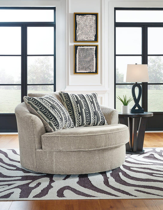 Calnita Oversized Swivel Accent Chair Chair Ashley Furniture