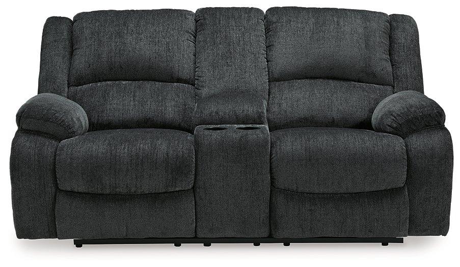 Draycoll Reclining Loveseat with Console Loveseat Ashley Furniture