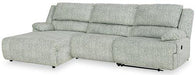 McClelland Reclining Sectional with Chaise Sectional Ashley Furniture