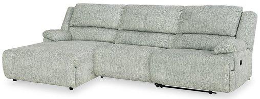 McClelland Reclining Sectional with Chaise Sectional Ashley Furniture