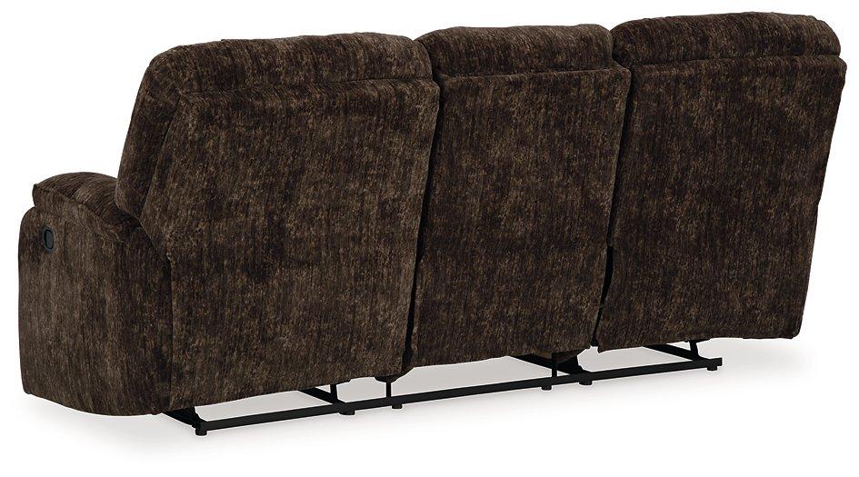 Soundwave Reclining Sofa with Drop Down Table Sofa Ashley Furniture