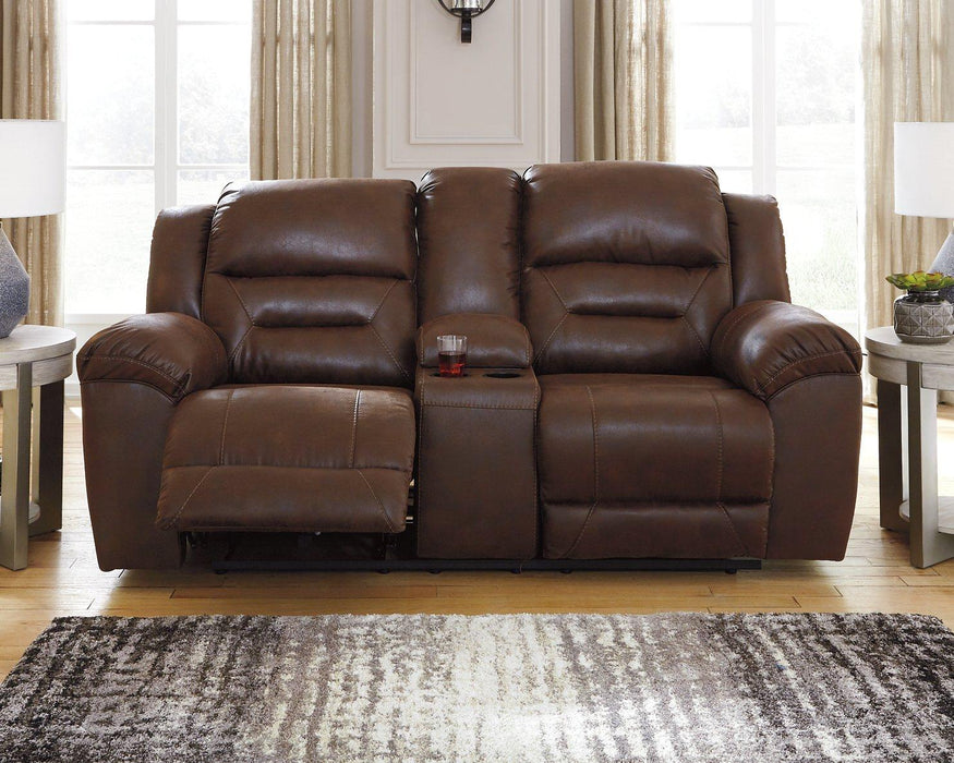 Stoneland Reclining Loveseat with Console Loveseat Ashley Furniture