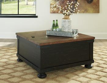 Valebeck Coffee Table with Lift Top Cocktail Table Lift Ashley Furniture