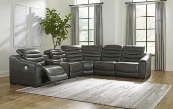 Center Line Power Reclining Sectional Sectional Ashley Furniture