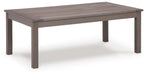 Hillside Barn Outdoor Coffee Table Outdoor Cocktail Table Ashley Furniture