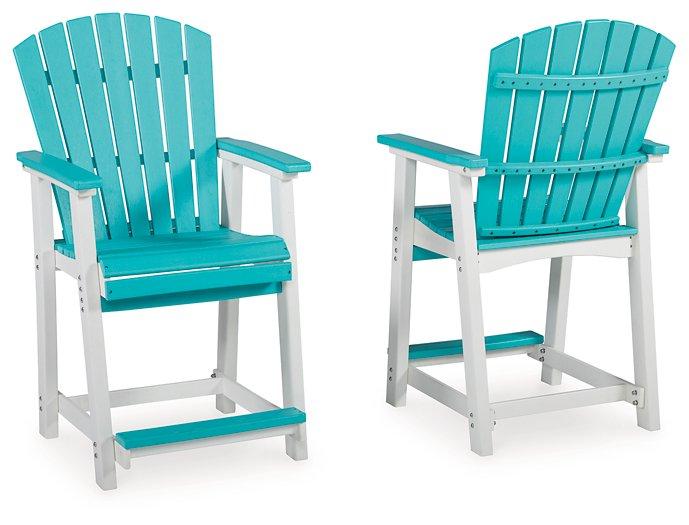 Eisely Outdoor Counter Height Bar Stool (Set of 2) Outdoor Counter Barstool Ashley Furniture