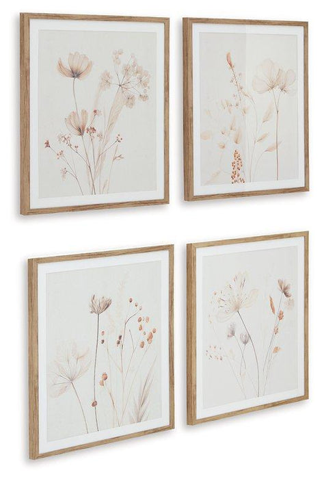 Bondner Wall Art (Set of 4) Wall Art Ashley Furniture