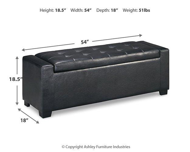 Benches Upholstered Storage Bench Bench Ashley Furniture