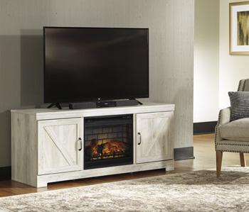 Bellaby 63" TV Stand with Electric Fireplace TV Stand Ashley Furniture