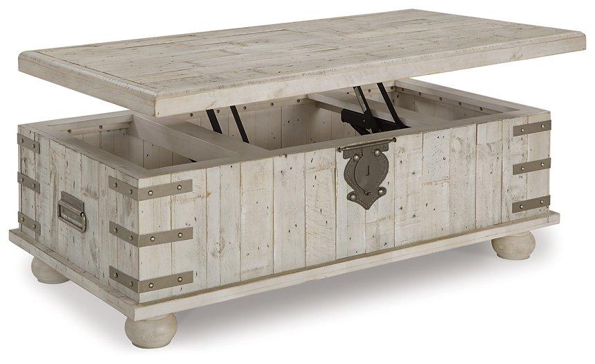 Carynhurst Coffee Table with Lift Top Cocktail Table Lift Ashley Furniture