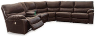 Family Circle Power Reclining Sectional Sectional Ashley Furniture