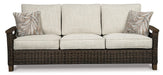 Paradise Trail Sofa with Cushion Outdoor Seating Ashley Furniture