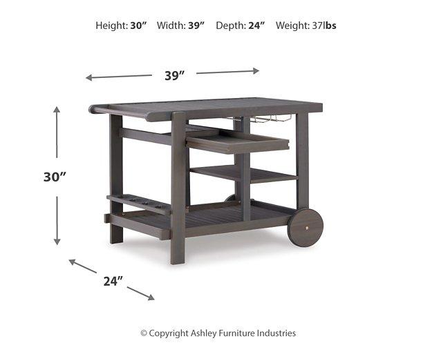 Kailani Serving Cart Outdoor Serving Cart Ashley Furniture